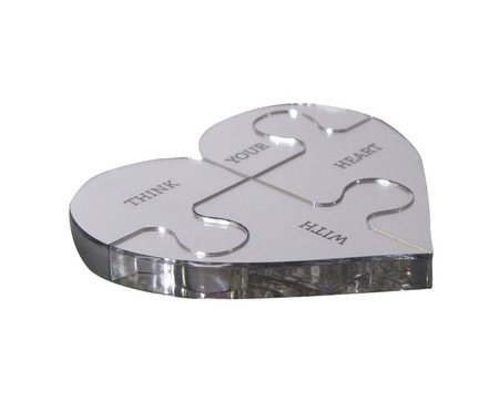 Puzzle Coração Silver | Westwing