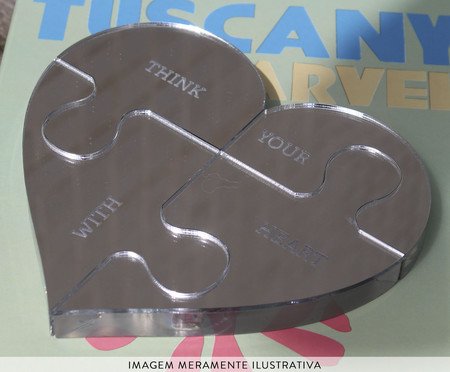 Puzzle Coração Silver | Westwing