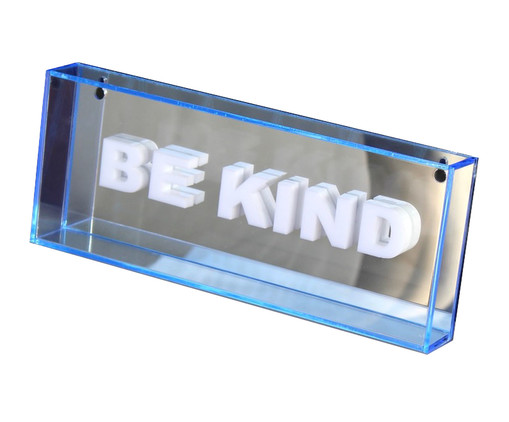 Quadro Be Kind, Azul | WestwingNow