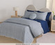 Duvet Mini Vichy Marinho 200 Fios, blue | WestwingNow