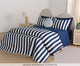 Duvet Listras Bold Marinho 200 Fios, blue | WestwingNow