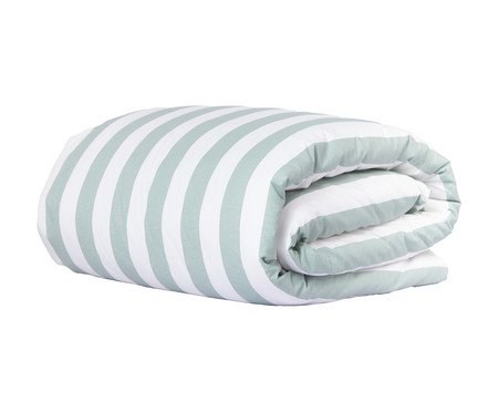 Duvet Listras Bold Menta 200 Fios | Westwing