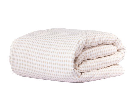 Duvet Mini Vichy Areia 200 Fios | Westwing