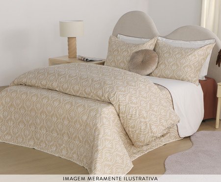 Duvet Palmeiras Areia 200 Fios | Westwing