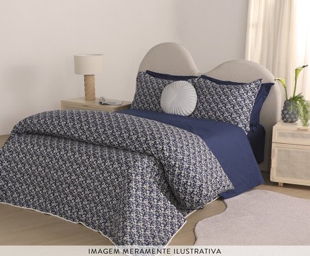 Duvet Liberty Marinho 200 Fios | Westwing