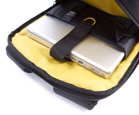 Mochila Business Ikonn Preta e Amarela | Westwing