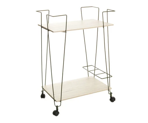 Carrinho de Bebidas Verde Oliva e Legno Crema, Verde | WestwingNow