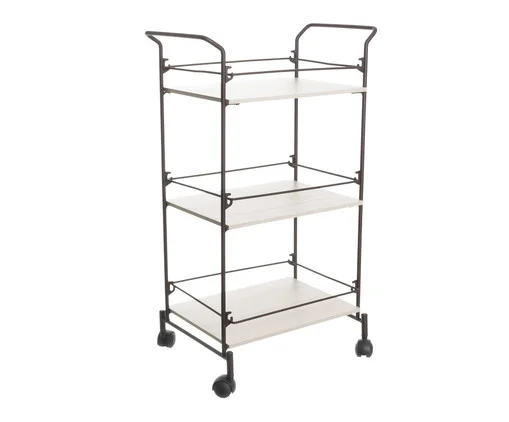 Carrinho Retangular Corten e Legno Crema, Off White | WestwingNow