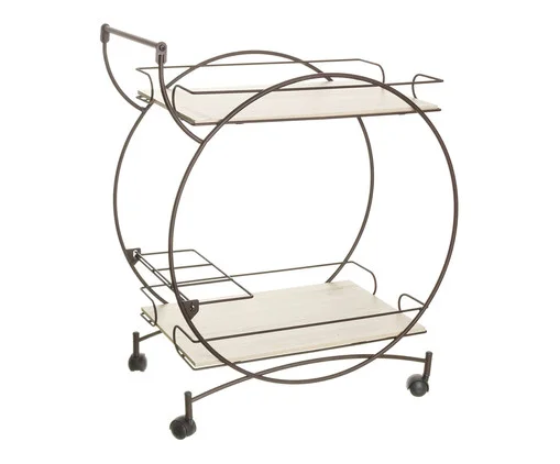 Carrinho Vintage Corten e Legno Crema, Off White | WestwingNow