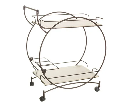 Carrinho Vintage Corten e Legno Crema