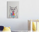 Placa de Madeira Estampada Gato Tomando Sorvete, Colorido | WestwingNow