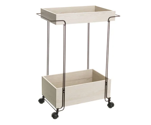 Carrinho com 02 Andares Corten e Preto, Preto | WestwingNow