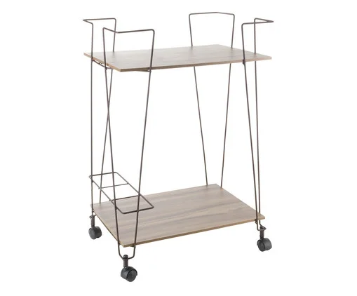 Carrinho de Bebidas Corten e Castanho Tannat, Marrom | WestwingNow