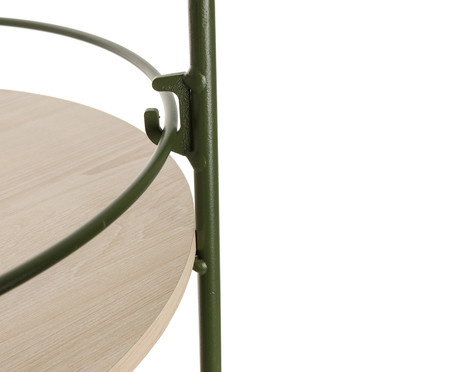 Carrinho Circular Verde Oliva e Legno Crema | WestwingNow