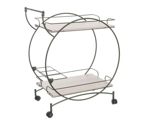 Carrinho Vintage Verde Oliva e Legno Crema, Verde | WestwingNow