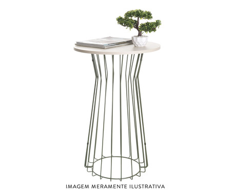 Mesa Conica Infinity Verde Oliva e Legno Crema | WestwingNow