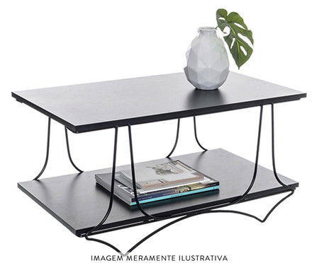 Mesa de Centro Alvorada Preto e Preto | WestwingNow