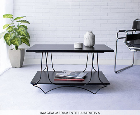 Mesa de Centro Alvorada Preto e Preto | WestwingNow