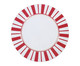 Sousplat com Borda Listrada - Vermelho e Branco, white | WestwingNow