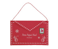 Bolsa Correspondência para Papai Noel com Zíper - Vermelha | WestwingNow