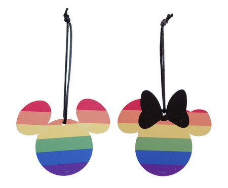 Jogo de Enfeites para Pendurar Mickey&Minnie LGBT II