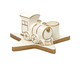 Porta-Velas Trem - Branco e Dourado, white | WestwingNow