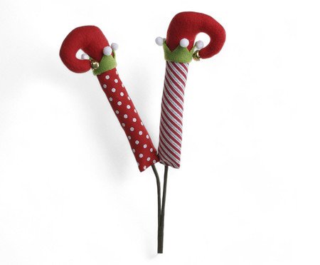 Pick Perninhas - Vermelho e Branco | Westwing