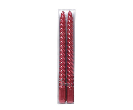 Dupla de Velas Banquete Espiral I - Vermelha, red | WestwingNow