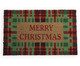 Capacho Xadrez Merry Christmas, multicolor | WestwingNow