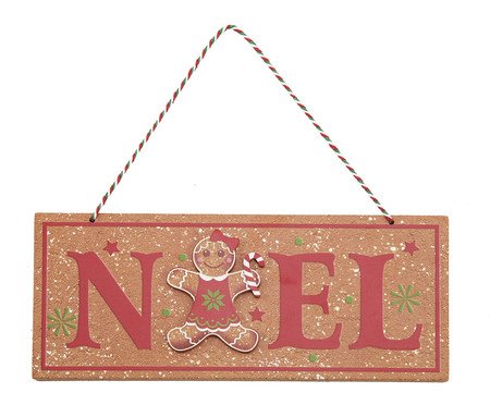 Placa Noel com Gingerbread | Westwing