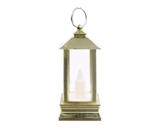 Lanterna Natalina com Led - Dourada, gold | WestwingNow