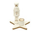 Porta-Velas Soldado de Chumbo - Branco e Dourado, white | WestwingNow