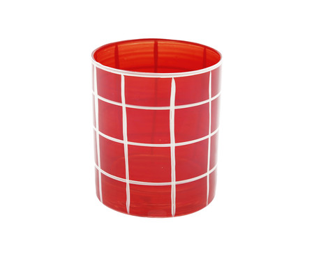 Copo Grid Vermelho | Westwing