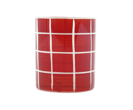 Copo Grid Vermelho