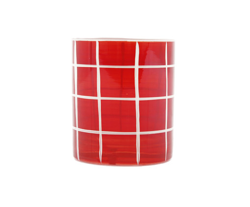 Copo Grid Vermelho, red | WestwingNow