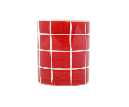 Copo Grid Vermelho | Westwing