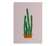 Placa de Madeira Estampada Vaso de Cactus, Colorido | WestwingNow