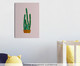 Placa de Madeira Estampada Vaso de Cactus, Colorido | WestwingNow