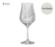 Jogo de Taças para Vinho em Cristal Tinto Tulipa Optic | WestwingNow