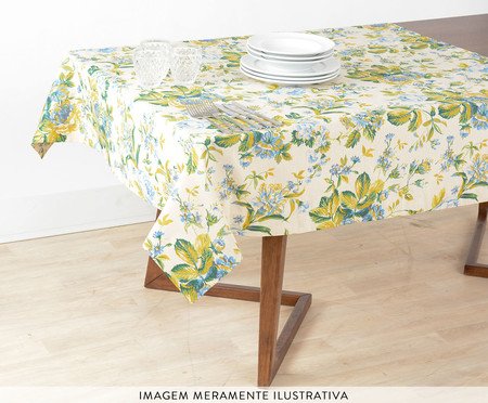 Toalha de Mesa Impermeável Capri Azul | Westwing