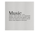 Placa de Madeira Estampada Music, Preto, Branco | WestwingNow