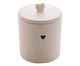 Pote Decorativo Heart Branco, Bege | WestwingNow