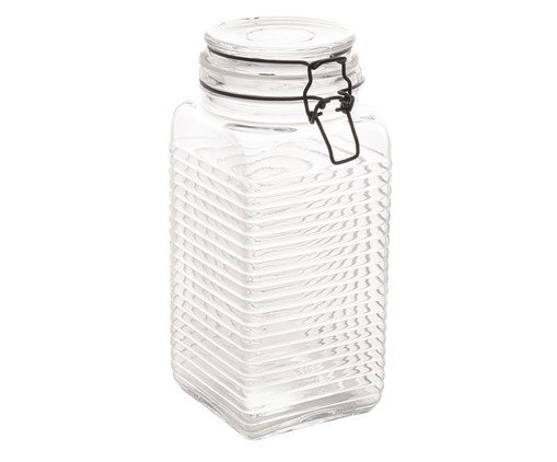 Pote Hermético Arabella Black, Transparente | WestwingNow