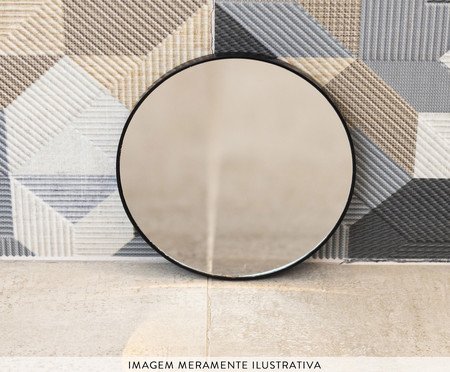 Espelho com Ampliação e Ventosas Lyor Preto | Westwing