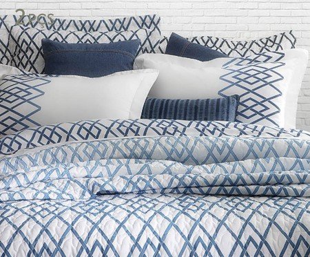 Jogo de Fronhas Matel Azul - 300 Fios | Westwing