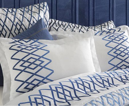 Jogo de Fronhas Matel Azul - 300 Fios | Westwing