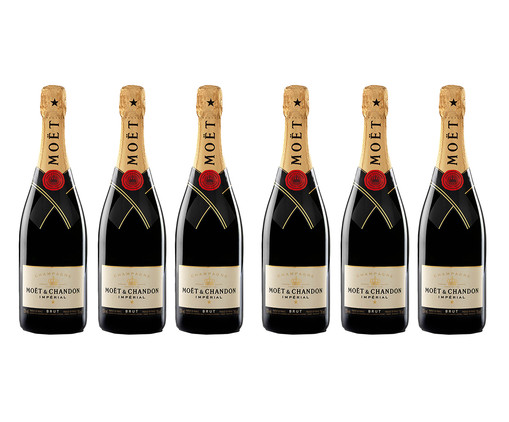 Kit Champagne Moët Impérial Brut - 6 Peças, multicolor | WestwingNow