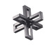 Escultura Sheshi Pequena em Metal Preto, black | WestwingNow