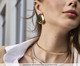 Brinco Quadrado Abaulado Banhado a Ouro 18k, gold | WestwingNow