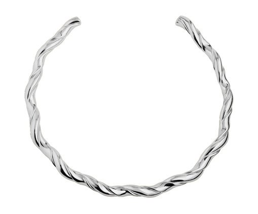 Choker Torcida Prateada, silver or metallic | WestwingNow